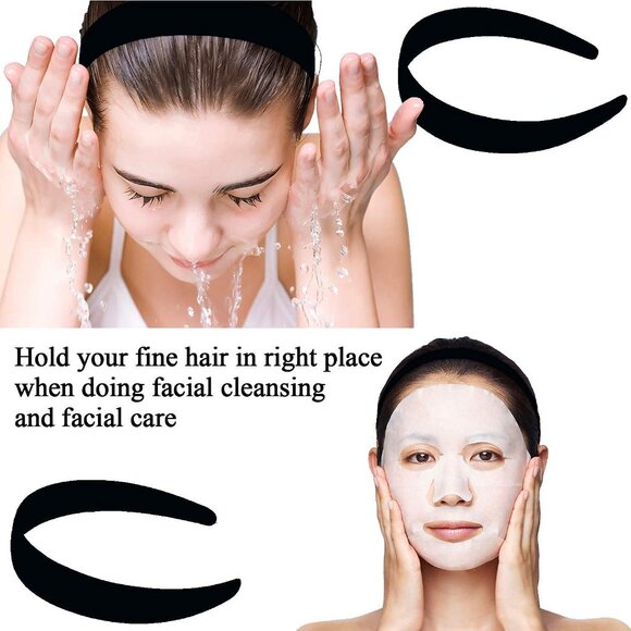 1.2 Inch Satin Headbands, Ladies and Girls Antiskid Hard Hair Bands, DIY Hair He - Picture 5 of 7